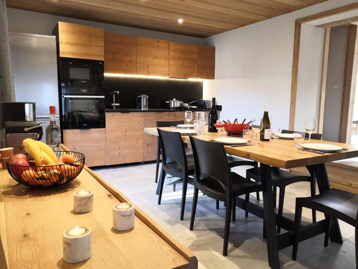 Chez Leon, Jacuzzi Et Sauna Des Le 1Er Septembre 2025 Samoëns Exterior foto